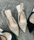 Luxury Pointed Toe Knot Stiletto